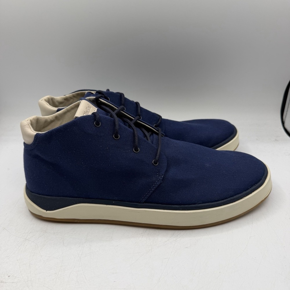 OluKai Papaku 'Ili Chukka Boots Mens Sz 11 Navy Blue Lace Up Ankle 10539-5454